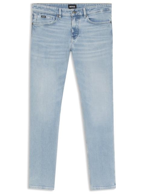 BOSS DELAWARE SLIM-FIT JEANS IN BLUE DENIM