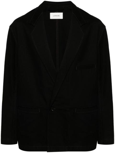 Lemaire single-breasted cotton twill blazer