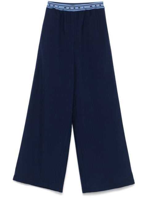 Marni Logo-band Wool Trousers
