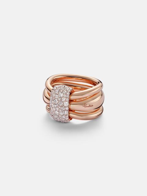Pomellato Pomellato Together 18kt rose gold ring with diamonds