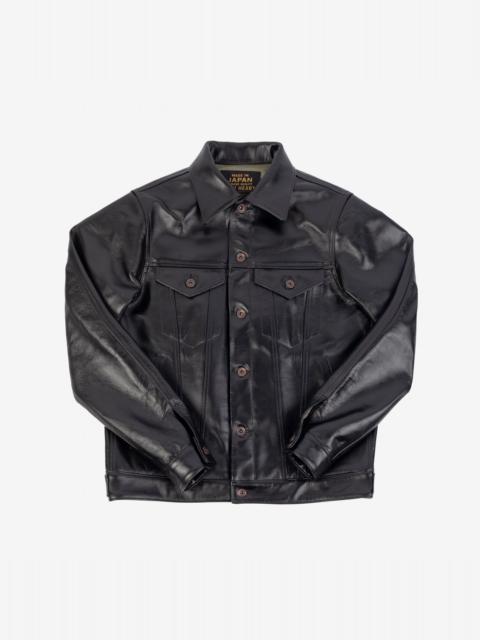 Iron Heart IHJ-64-BLK Japanese Horsehide Modified Type III Jacket - Black (Tea-Core Dyed)