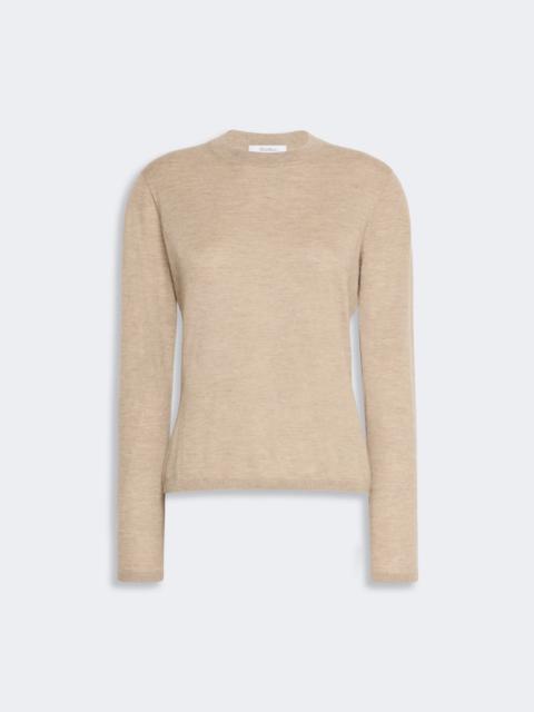Max Mara DARSENA Cashmere yarn crew-neck sweater - SAND
