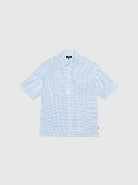 BOXY FLAT HEM CRINKLED SHIRT