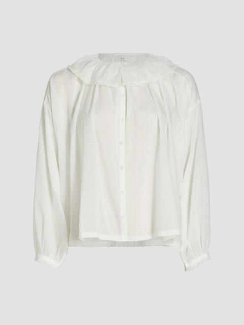 DÔEN Women's Jana Cotton Blouse - Salt