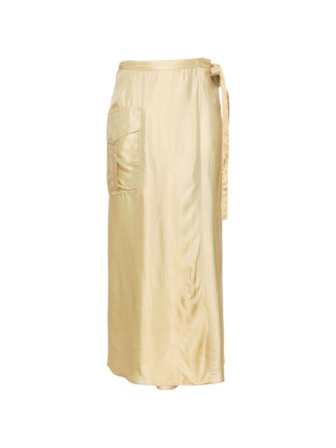 metallic wrap cargo skirt