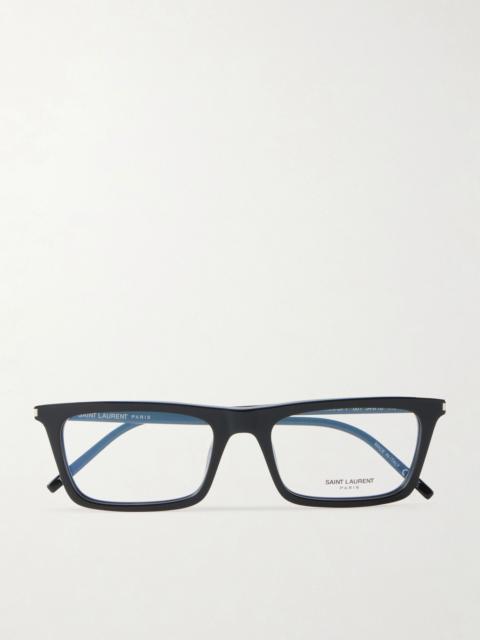 SAINT LAURENT Rectangular-frame glasses Black