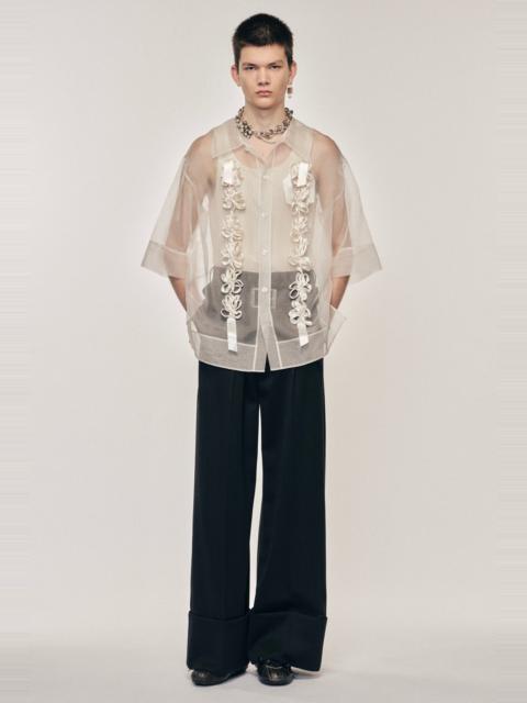 Simone Rocha Ribbon Daisy Chain Boxy Shirt