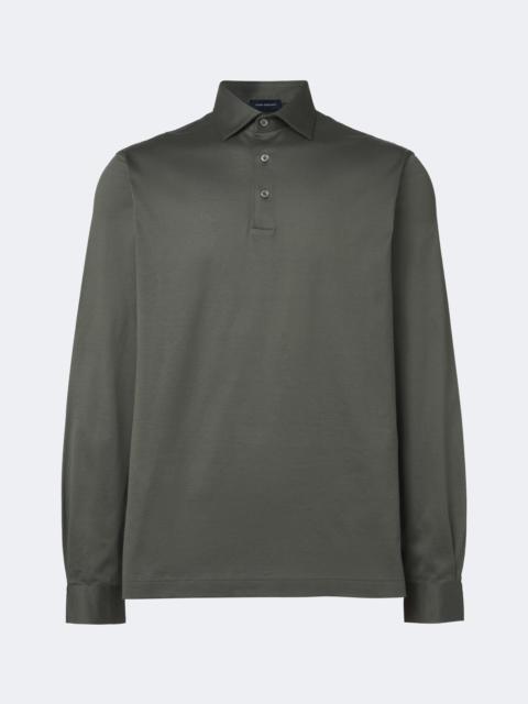 THOM SWEENEY Cotton jersey polo shirt