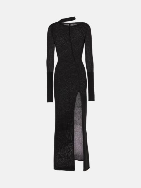 DIDU Knit cutout turtleneck maxi dress
