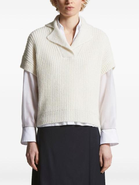 PESERICO ribbed collar sweater