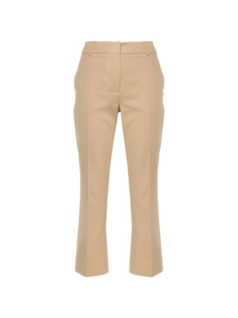 raised-seam cropped trousers