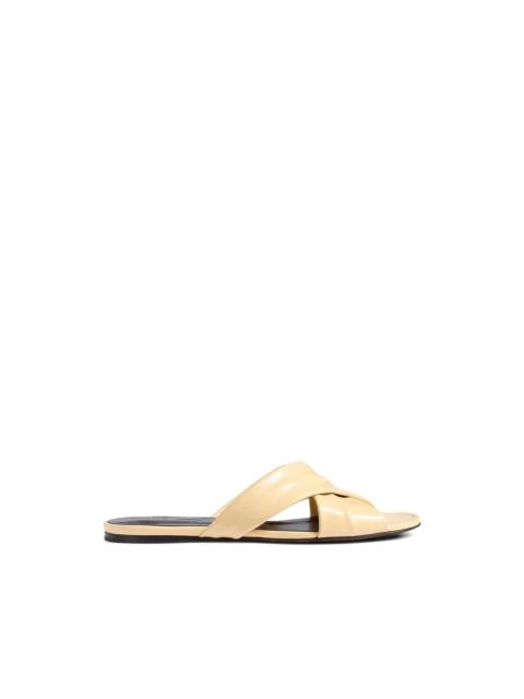 KHAITE Liria crossover leather sandals