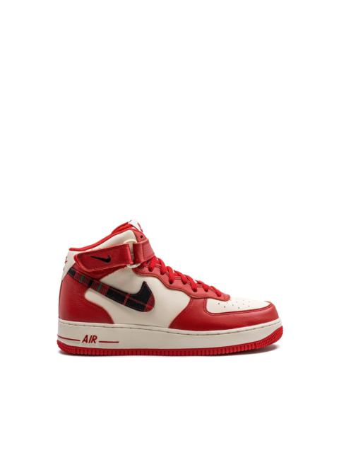 Air Force 1 Mid '07 LX "Plaid Cream Red" sneakers