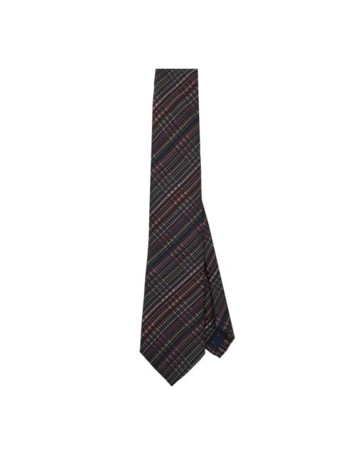 Paul Smith Signature Stripe houndstooth tie
