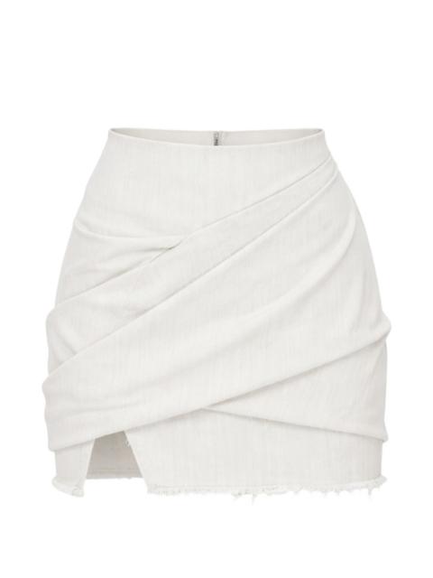Rick Owens DRKSHDW draped mini skirt