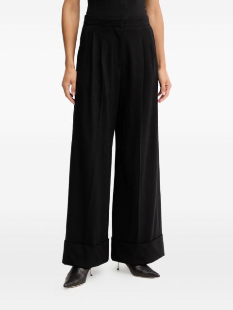 BOSS cuffed-hem trousers