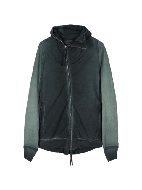 Hybrid Zipper2 natural-dye hooded jacket