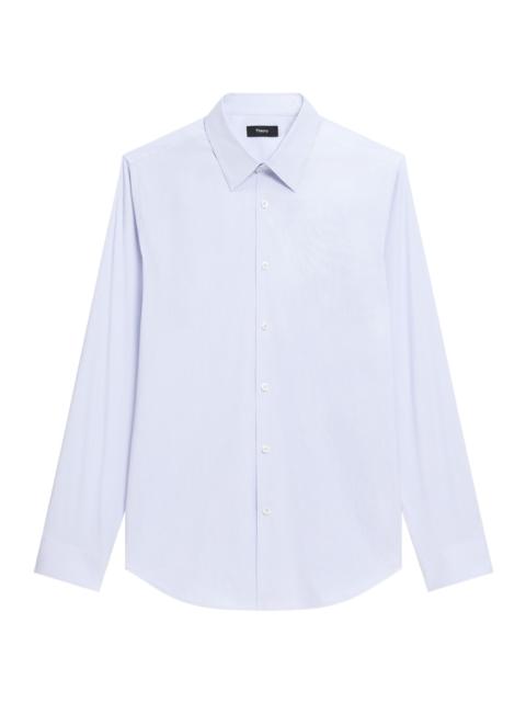 Theory Men's Sylvain Stripe Cotton-Blend Shirt - Blue Multi