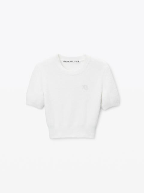 Alexander Wang Logo Cropped Sweater Tee