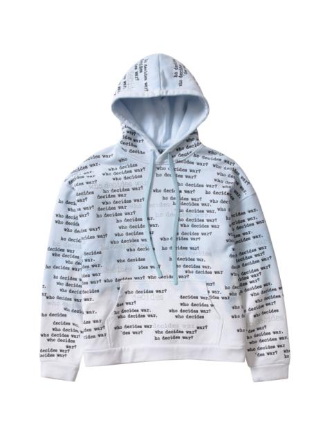 WHO DECIDES WAR WDW SCRIPTURE HOODED PULLOVER