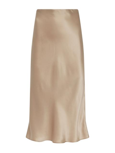 L'AGENCE Perin Silk Midi Skirt