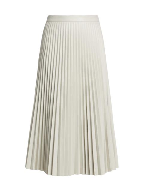 Proenza Schouler Women's Pleated Faux-Leather Midi-Skirt - Off White