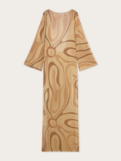 PUCCI LAMÉ LONG SLEEVE DRESS