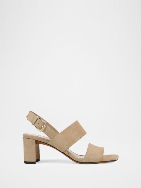 Vince Oliana Suede Block-Heel Sandals