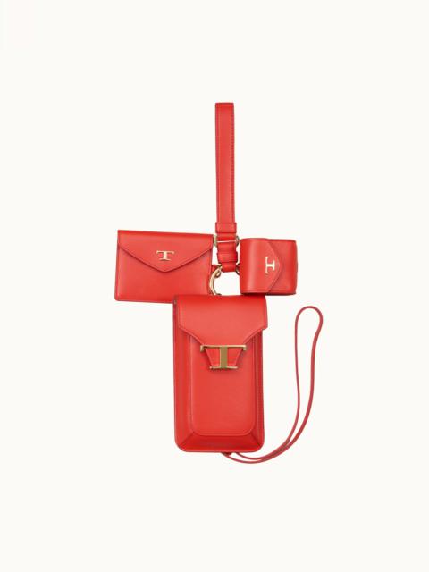 Tod's IPHONE 3 IN 1 HOLDER - RED