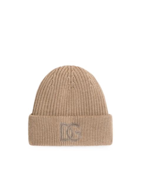 Dolce & Gabbana virgin wool hat with logo