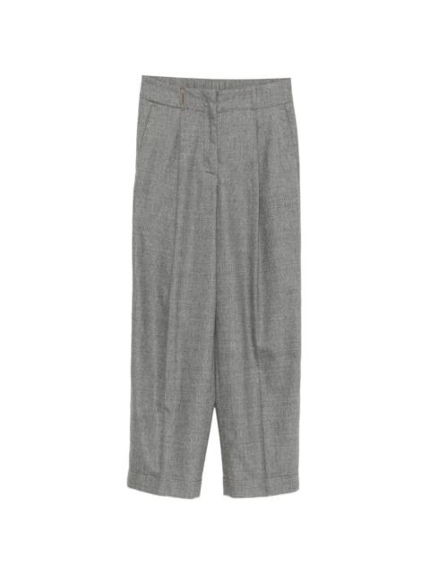 PESERICO pleated-detail straight-leg trousers