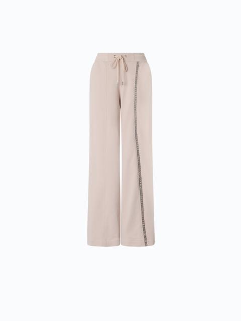 PINKO WIDE-LEG TROUSERS WITH DRAWSTRING AND CHAIN