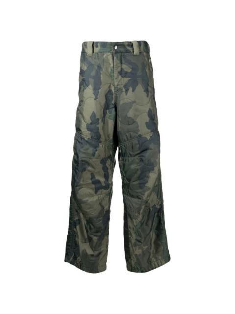 camouflage-pattern cargo trousers