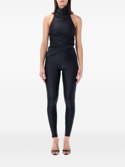 THE ANDAMANE Tatian halter gathered jumpsuit