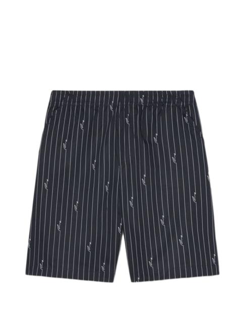 LACOSTE crocodile-print shorts