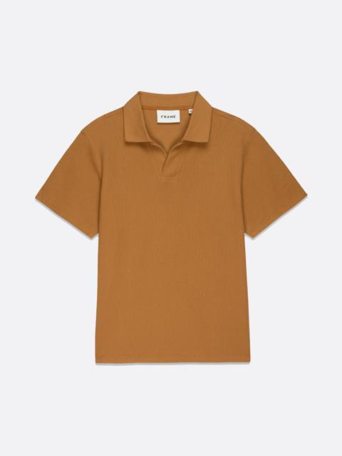 FRAME Jacquard Polo in Rust