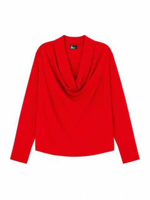 The Kooples RED LONG-SLEEVED TOP