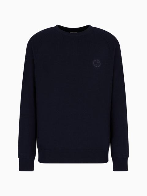 GIORGIO ARMANI Virgin-wool, crew-neck jumper