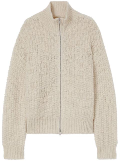 Jil Sander chunky-knit zip-up cardigan