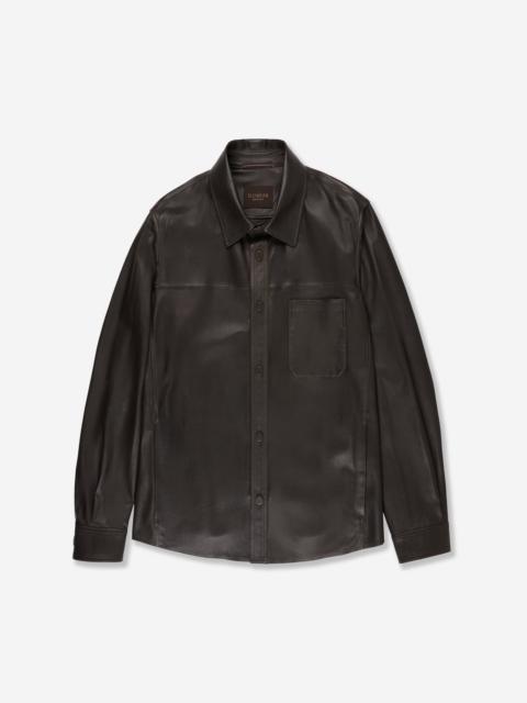 SLOWEAR Leather overshirt