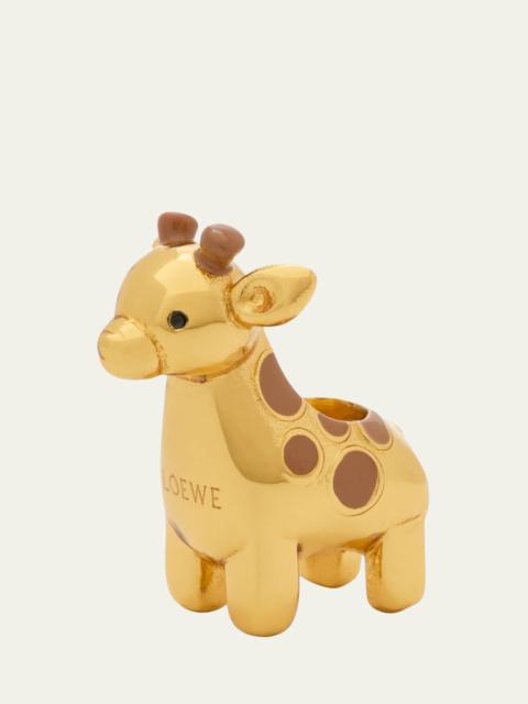 Loewe Giraffe Dice in Brass