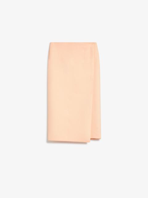 ADRIA1234 Asymmetric wrap skirt