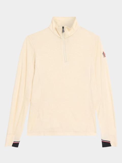 Moncler Wool-Silk Blend Turtleneck Sweater