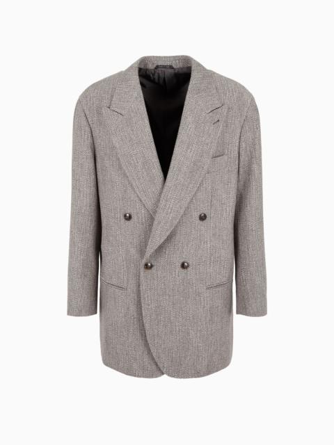 GIORGIO ARMANI Heritage Line double-breasted jacket in a wool and viscose blend