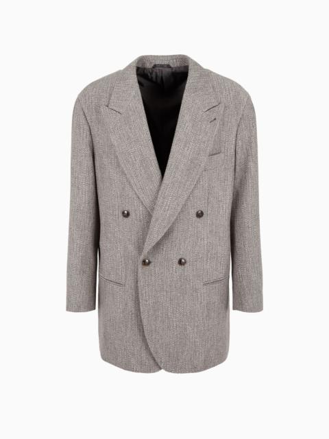 Heritage Line double-breasted jacket in a wool and viscose blend