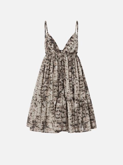 PINKO MINI DRESS WITH SNAKE PRINT