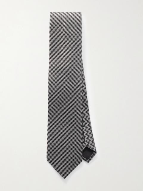 TOM FORD 8cm Houndstooth Silk-Jacquard Tie