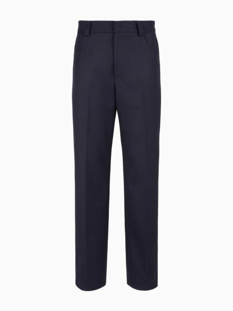 Heavyweight trousers in compact gabardine