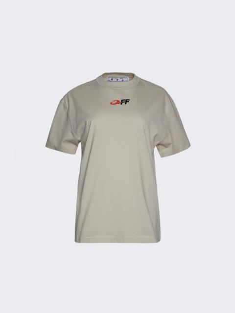 Off-White The Opposite Casual T-Shirt Beige