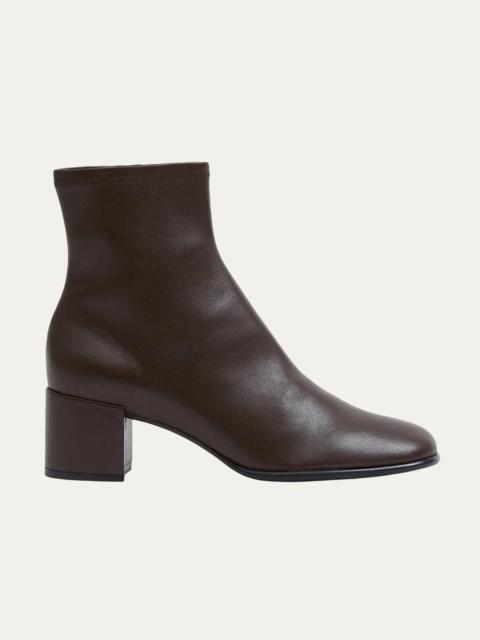 SIMKHAI Bianca Stretch Leather Ankle Boots